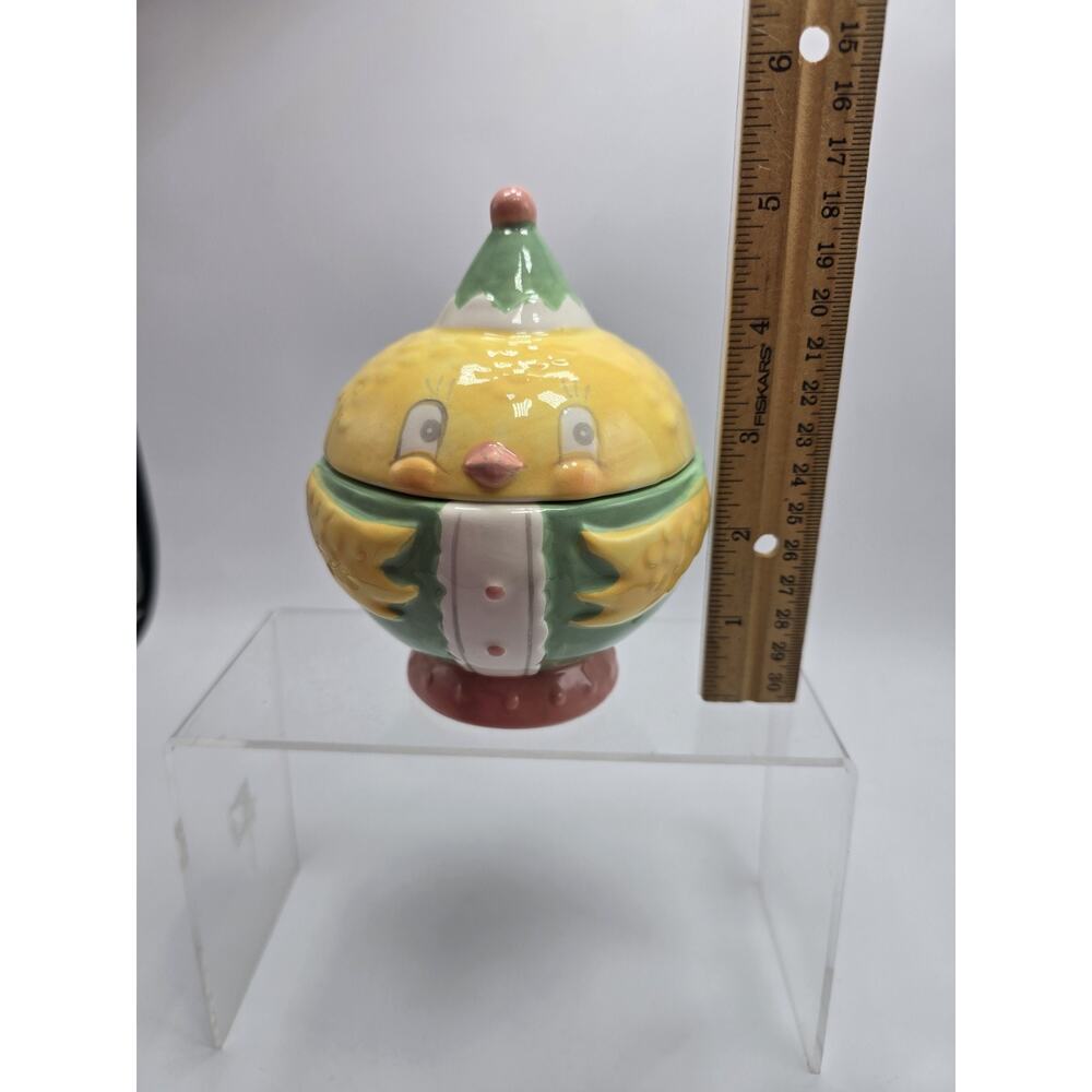 JOHANNA PARKER DESIGN Spring Easter Chick Ceramic Sugar Bowl - Picture 2 of 5